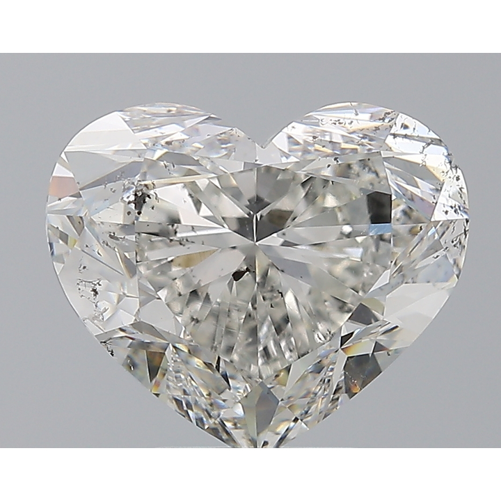 5.50 Carat Heart Loose Diamond, F, SI2, Super Ideal, GIA Certified | Thumbnail
