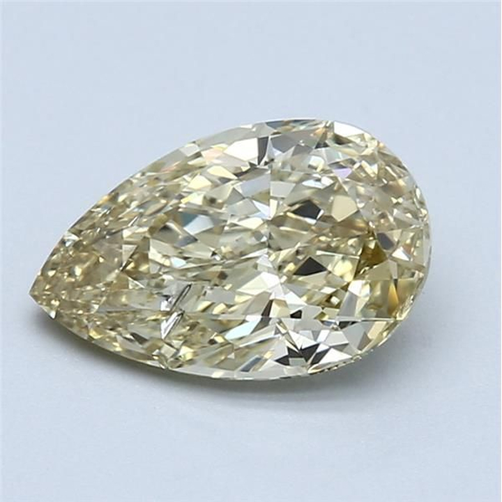 2.02 Carat Pear Loose Diamond, Fancy Brownish Yellow, SI2, Super Ideal, GIA Certified