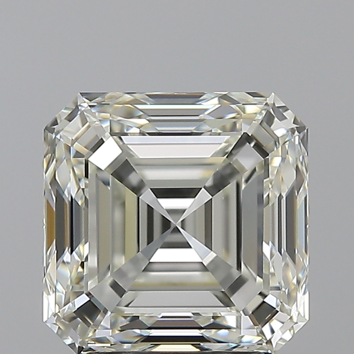 3.12 Carat Asscher Loose Diamond, H, VVS1, Super Ideal, HRD Certified