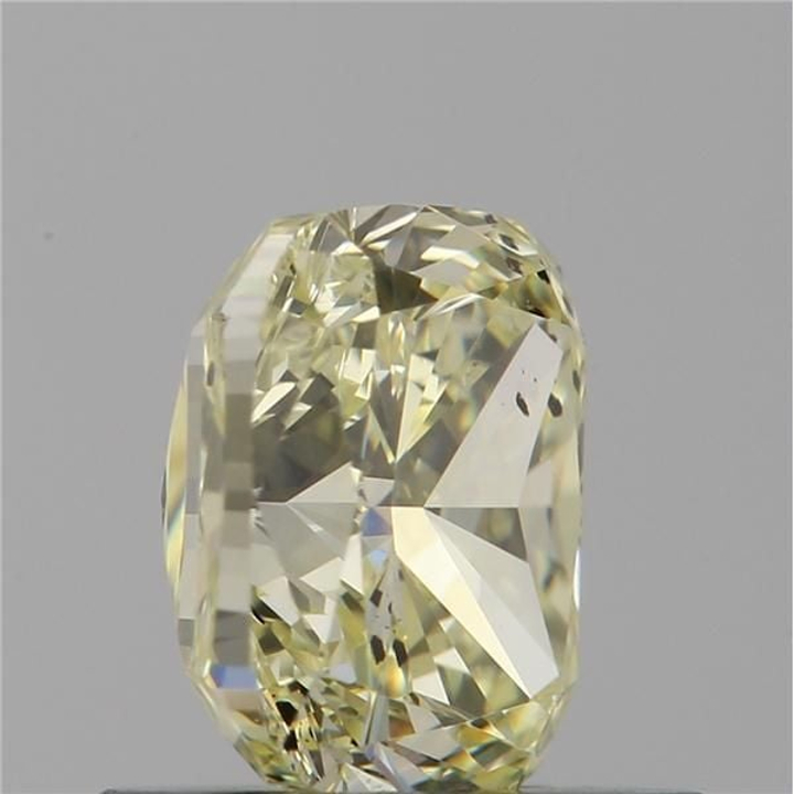 0.80 Carat Cushion Loose Diamond, FANCY LIGHT YELLOW, SI2, Very Good, GIA Certified