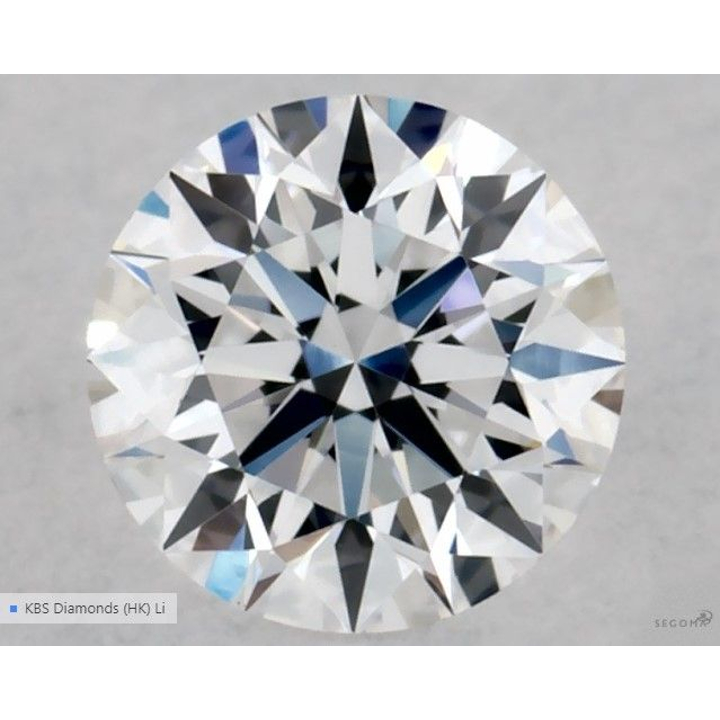0.31 Carat Round Loose Diamond, D, VS1, Super Ideal, GIA Certified