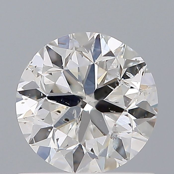 0.70 Carat Round Loose Diamond, F, I1, Very Good, GIA Certified