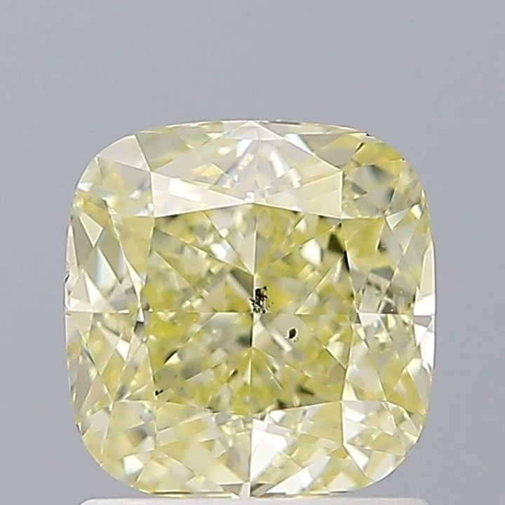 1.21 Carat Cushion Loose Diamond, Fancy Light Yellow, SI1, Super Ideal, GIA Certified