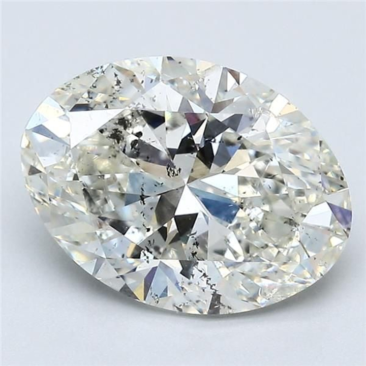 3.73 Carat Oval Loose Diamond, I, SI2, Super Ideal, GIA Certified