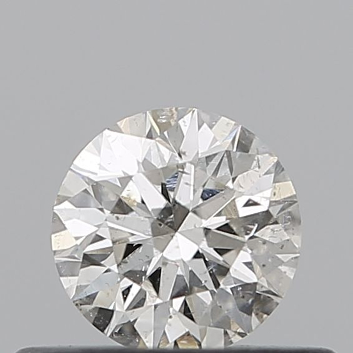 0.33 Carat Round Loose Diamond, J, SI2, Super Ideal, GIA Certified
