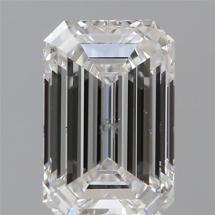 0.71 Carat Emerald Loose Diamond, E, SI1, Super Ideal, GIA Certified | Thumbnail