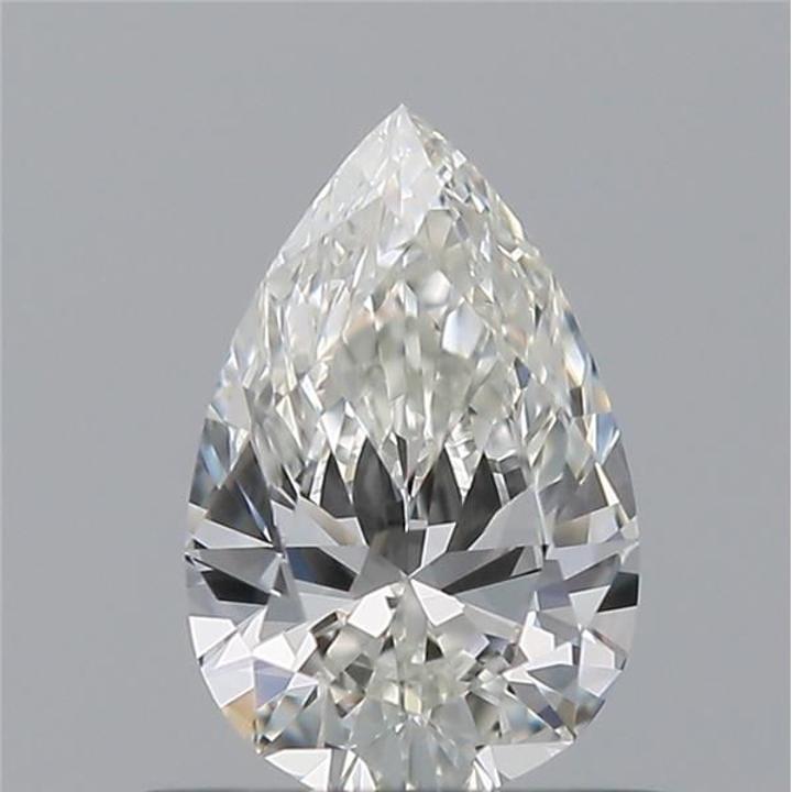 0.50 Carat Pear Loose Diamond, H, VVS2, Super Ideal, GIA Certified