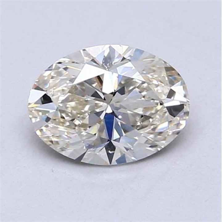1.02 Carat Oval Loose Diamond, K Faint Brown, VS2, Ideal, GIA Certified | Thumbnail