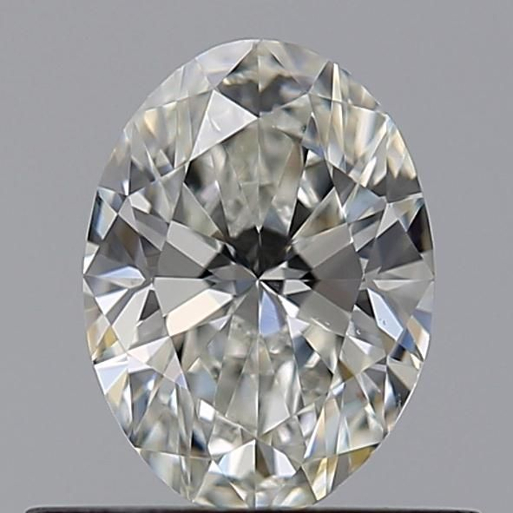 0.53 Carat Oval Loose Diamond, I, VS2, Ideal, GIA Certified