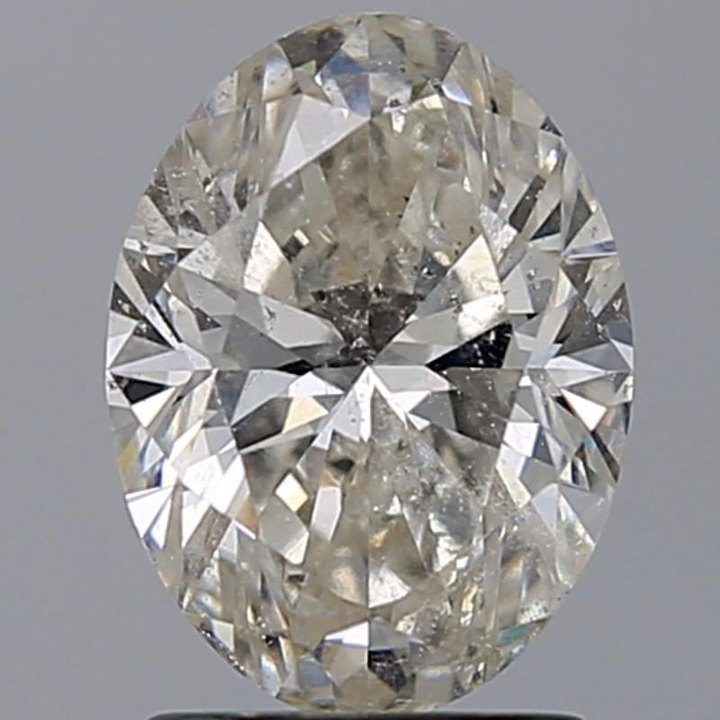 1.55 Carat Oval Loose Diamond, J, I1, Super Ideal, GIA Certified