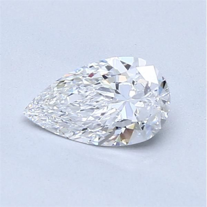 0.50 Carat Pear Loose Diamond, D, VVS2, Super Ideal, GIA Certified