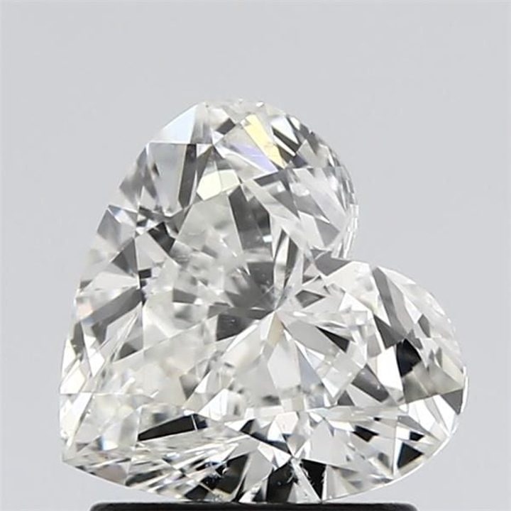 1.51 Carat Heart Loose Diamond, H, SI2, Super Ideal, GIA Certified | Thumbnail