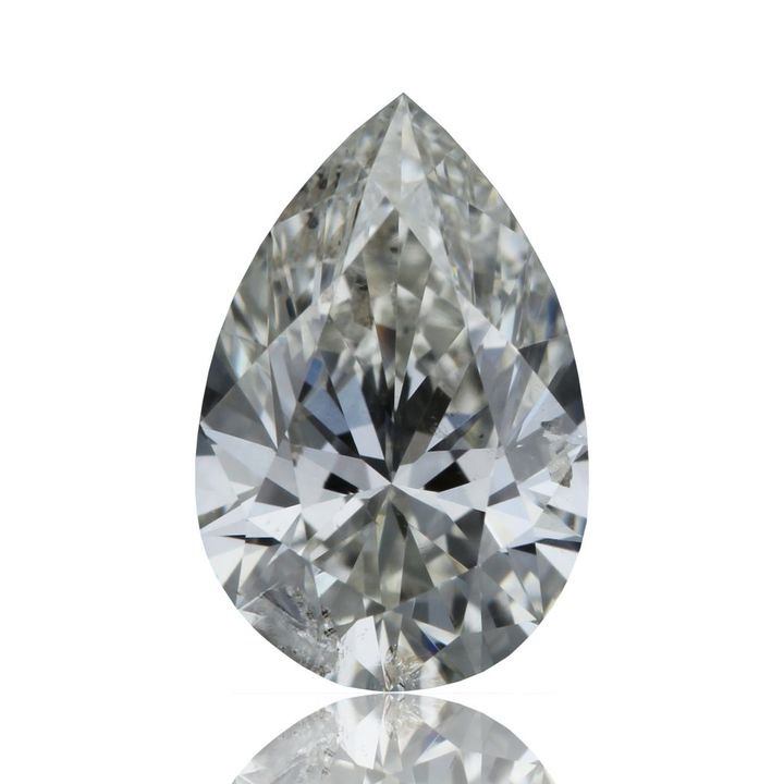 0.55 Carat Pear Loose Diamond, I, I1, Ideal, GIA Certified