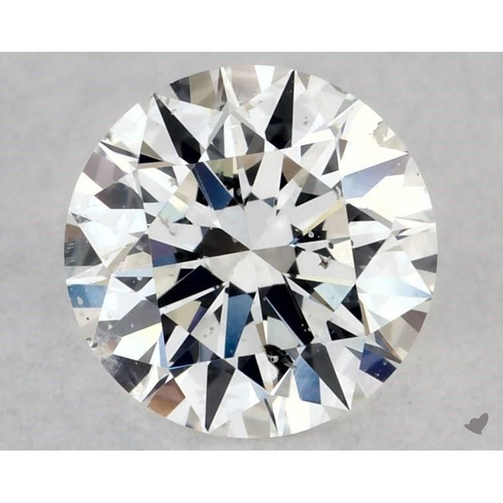 0.45 Carat Round Loose Diamond, F, I1, Super Ideal, GIA Certified