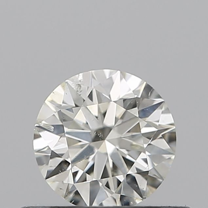 0.40 Carat Round Loose Diamond, K, SI2, Super Ideal, GIA Certified