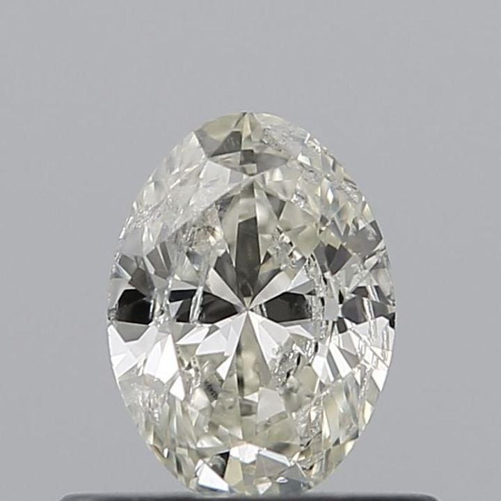0.46 Carat Oval Loose Diamond, K, I1, Ideal, IGI Certified | Thumbnail