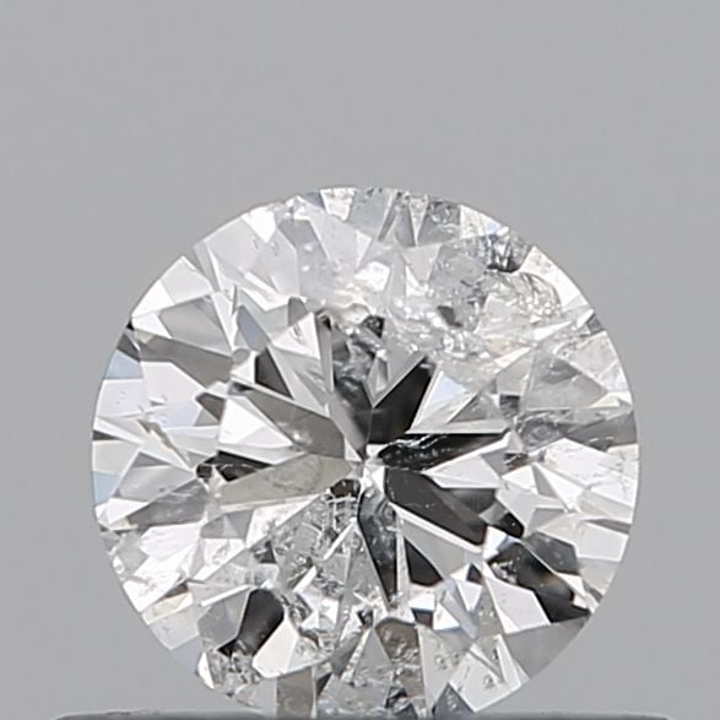 0.46 Carat Round Loose Diamond, F, I1, Very Good, IGI Certified
