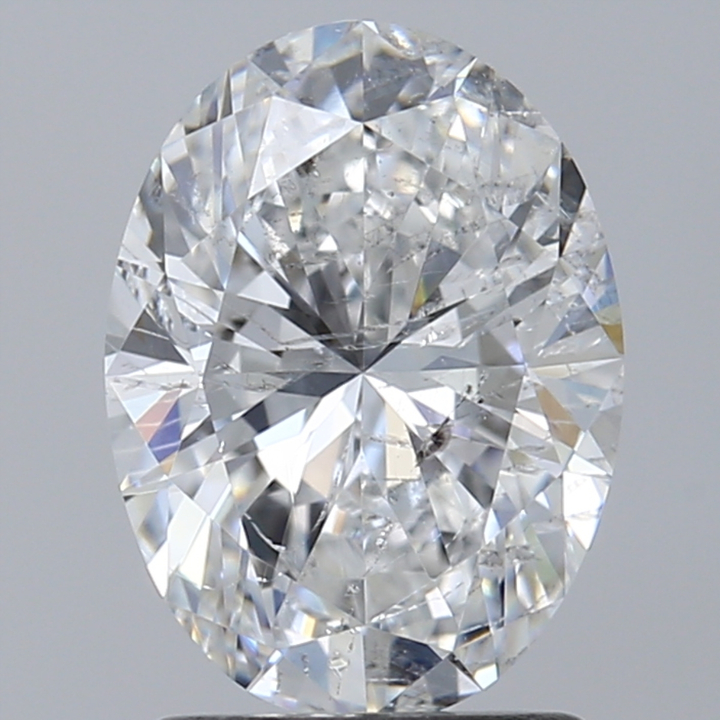 1.70 Carat Oval Loose Diamond, E, SI2, Super Ideal, IGI Certified