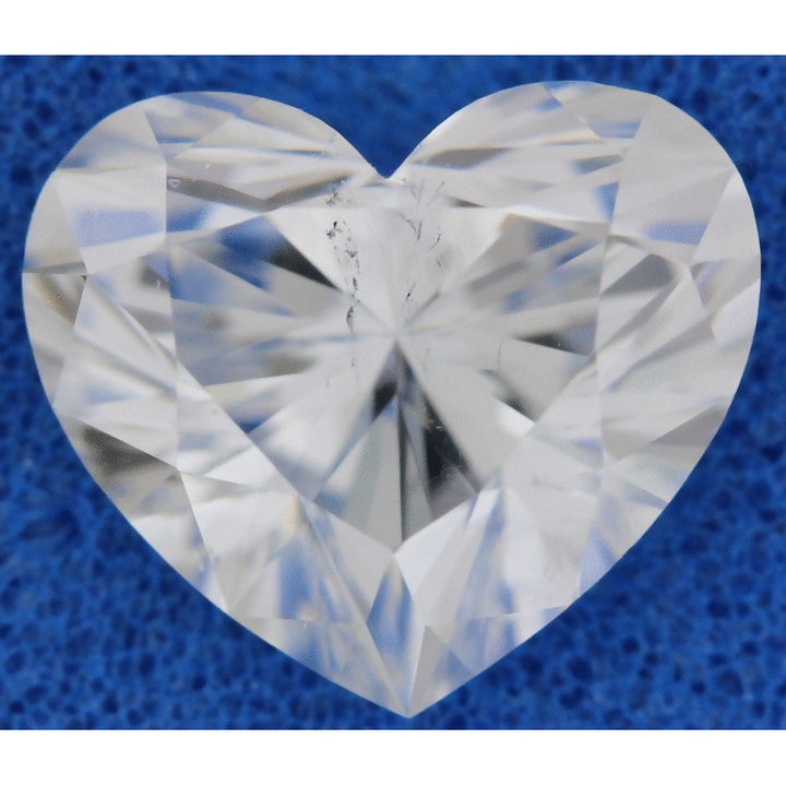 0.90 Carat Heart Loose Diamond, G, SI2, Super Ideal, GIA Certified | Thumbnail