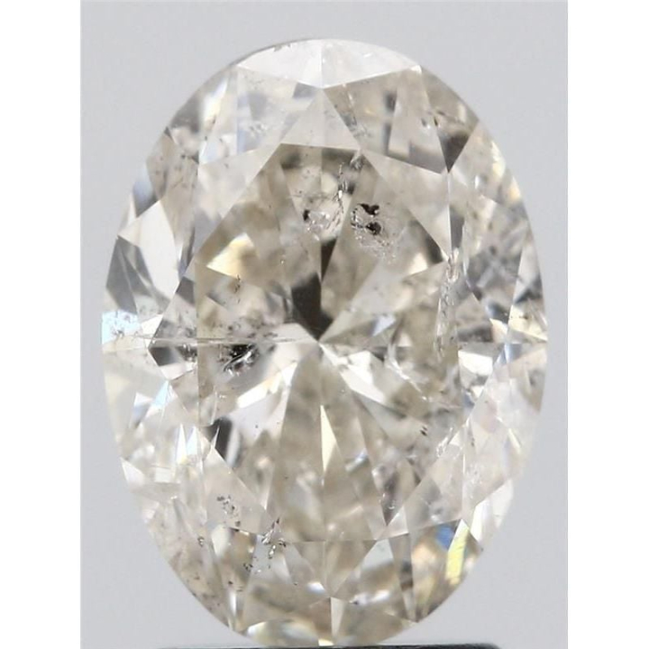 2.02 Carat Oval Loose Diamond, J, I1, Ideal, IGI Certified