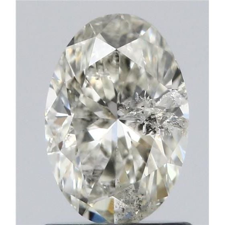 1.04 Carat Oval Loose Diamond, J, I1, Ideal, IGI Certified