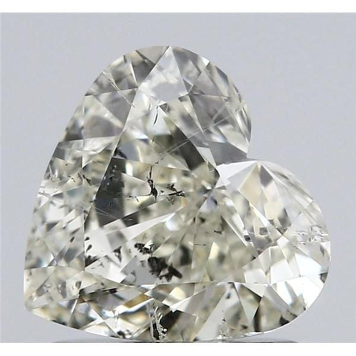 1.00 Carat Heart Loose Diamond, J, SI2, Very Good, IGI Certified