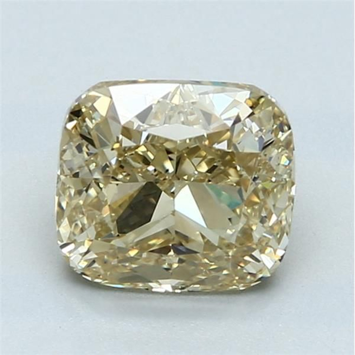 2.06 Carat Cushion Loose Diamond, Fancy Brownish Yellow, VS2, Excellent, GIA Certified | Thumbnail