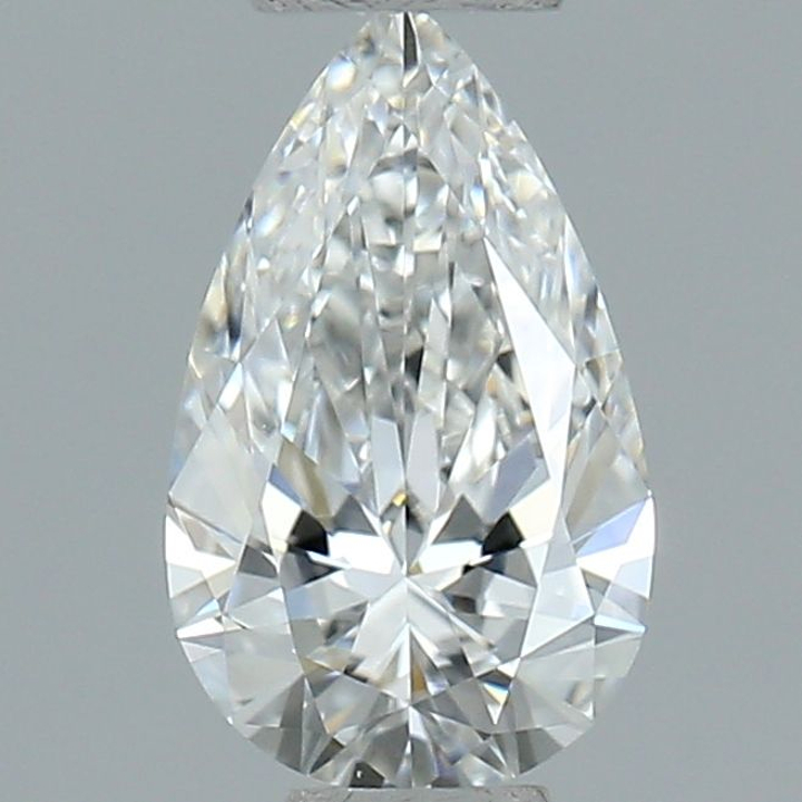 0.50 Carat Pear Loose Diamond, F, VVS2, Ideal, GIA Certified | Thumbnail