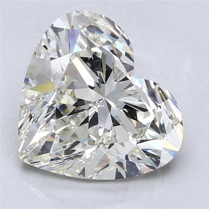 4.26 Carat Heart Loose Diamond, J, SI2, Ideal, GIA Certified