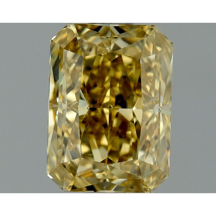1.02 Carat Radiant Loose Diamond, Fancy Brownish Yellow, VS2, Excellent, GIA Certified | Thumbnail
