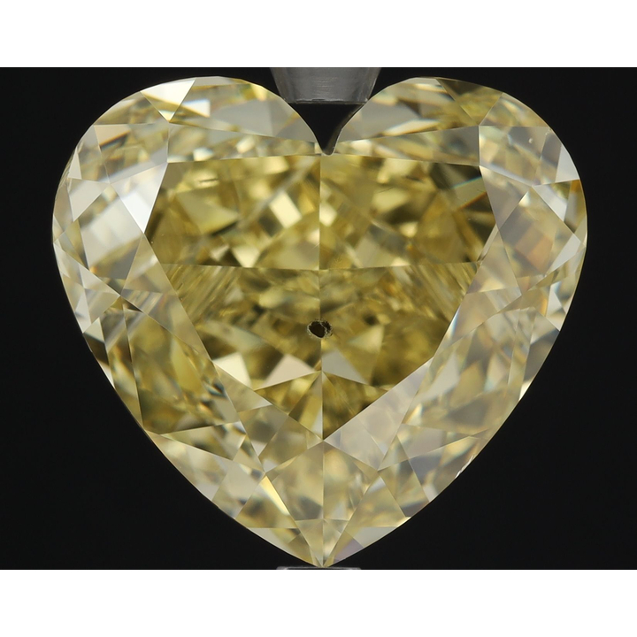 5.70 Carat Heart Loose Diamond, Fancy Brownish Yellow, SI1, Ideal, GIA Certified