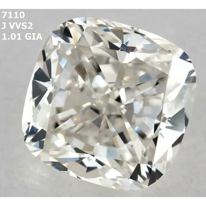 1.01 Carat Cushion Loose Diamond, J, VVS2, Very Good, GIA Certified