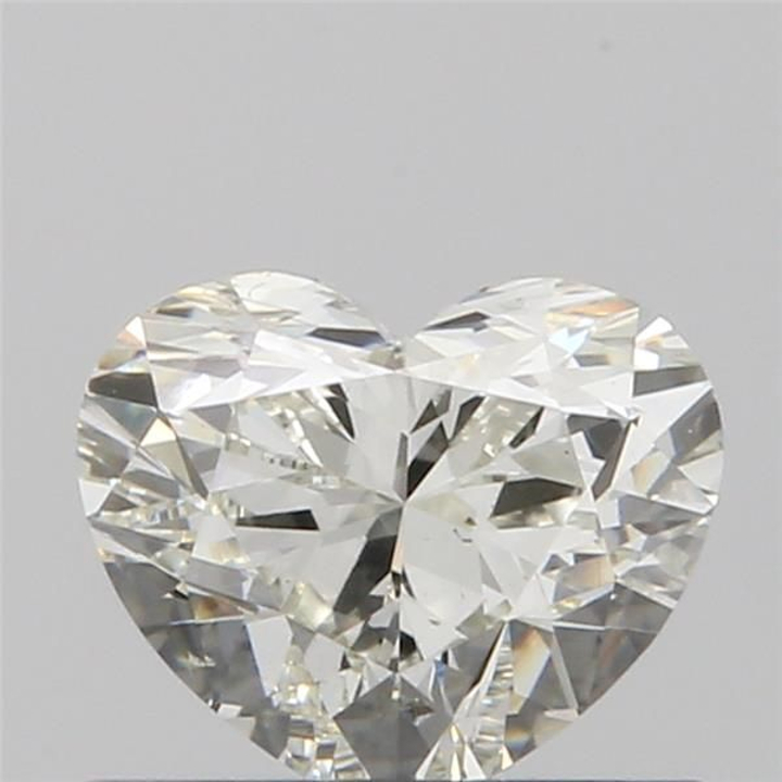 0.53 Carat Heart Loose Diamond, J, SI1, Ideal, GIA Certified | Thumbnail