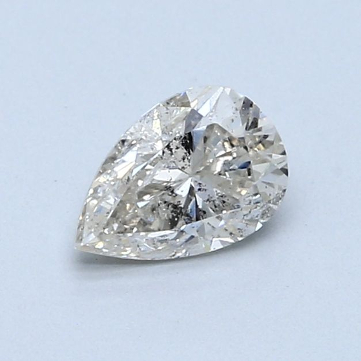 0.68 Carat Pear Loose Diamond, K, I2, Very Good, GIA Certified