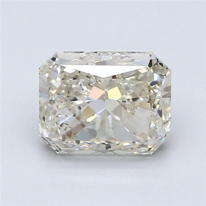 2.04 Carat Radiant Loose Diamond, L FAINT BROWN, SI2, Ideal, GIA Certified | Thumbnail