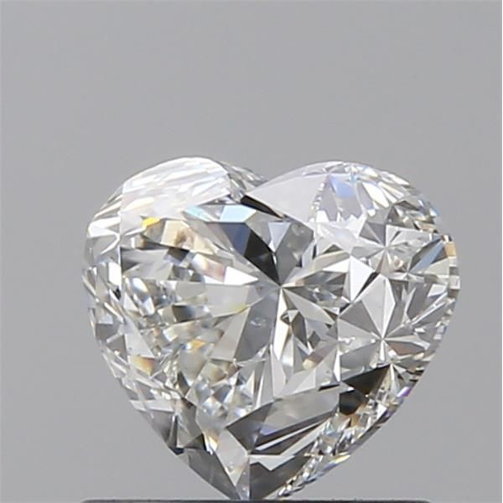 0.90 Carat Heart Loose Diamond, H, SI2, Super Ideal, GIA Certified | Thumbnail
