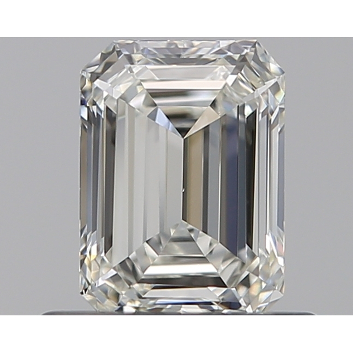 0.56 Carat Emerald Loose Diamond, H, VVS2, Ideal, GIA Certified | Thumbnail