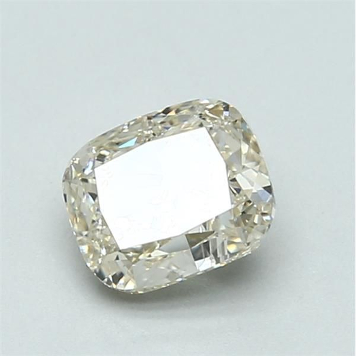 1.01 Carat Cushion Loose Diamond, M FAINT BROWN, VS2, Excellent, GIA Certified | Thumbnail