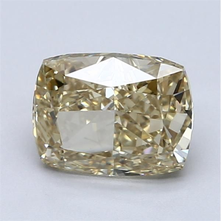 1.73 Carat Cushion Loose Diamond, Fancy Brownish Yellow, VS1, Ideal, GIA Certified | Thumbnail