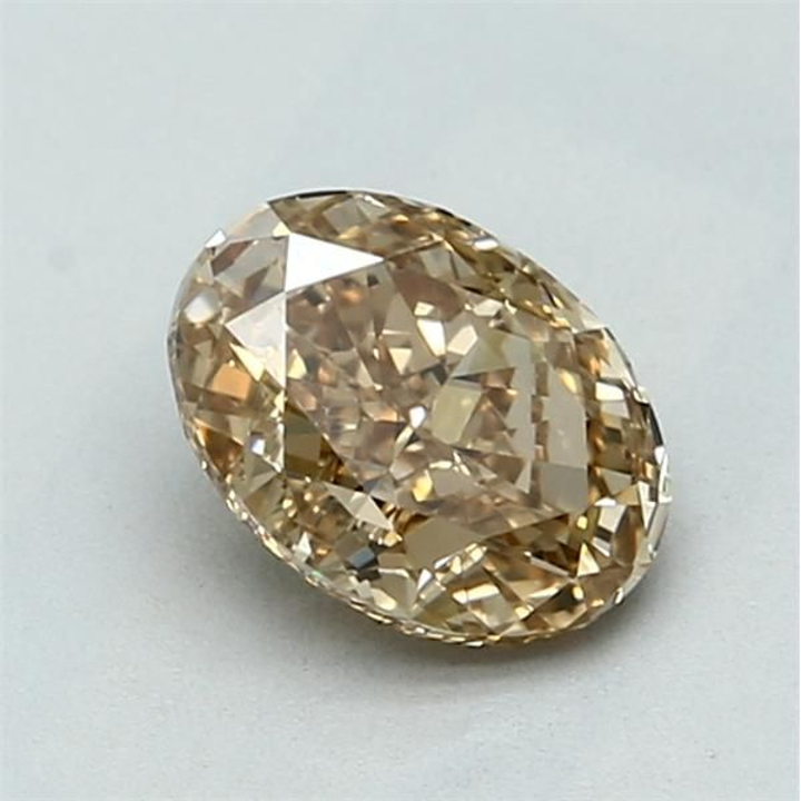 1.01 Carat Oval Loose Diamond, Fancy Brown Yellow, VVS1, Excellent, GIA Certified