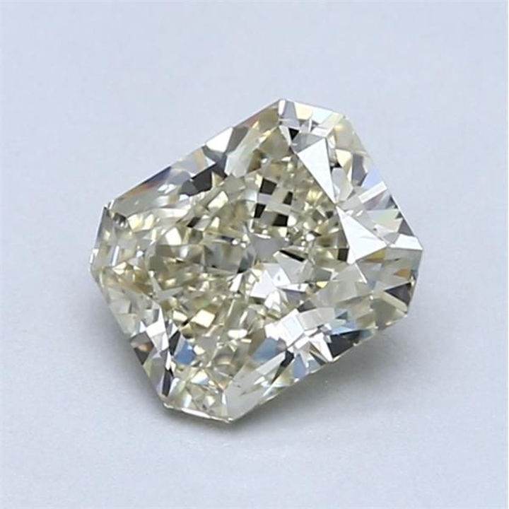 1.01 Carat Radiant Loose Diamond, Light Brownish Yellow, SI1, Very Good, GIA Certified | Thumbnail