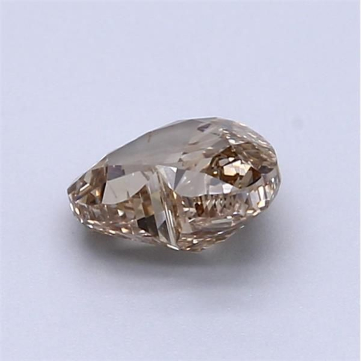 0.90 Carat Heart Loose Diamond, Fancy Yellowish Brown, SI1, Ideal, GIA Certified
