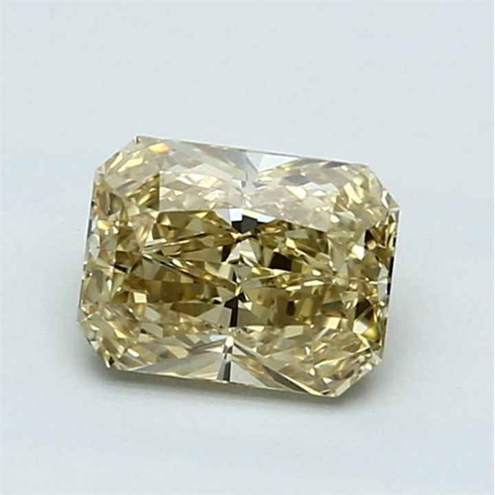 1.11 Carat Radiant Loose Diamond, Fancy Brownish Yellow, VS1, Excellent, GIA Certified | Thumbnail