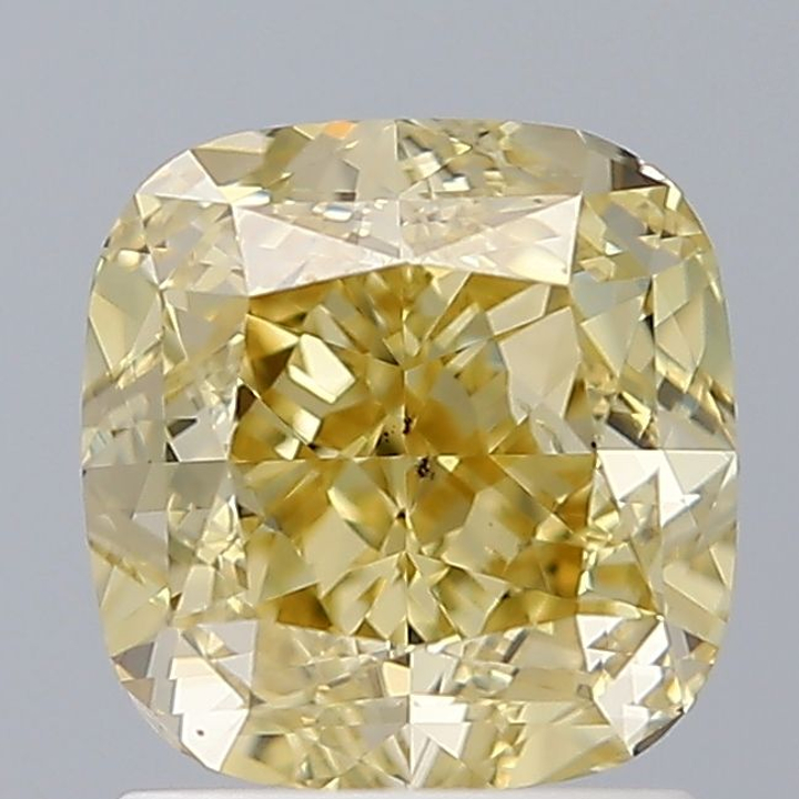 1.61 Carat Cushion Loose Diamond, Fancy Brownish Yellow, VS2, Excellent, GIA Certified | Thumbnail