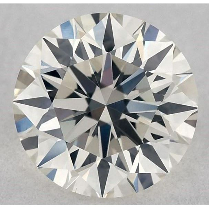 0.51 Carat Round Loose Diamond, J, SI2, Super Ideal, GIA Certified