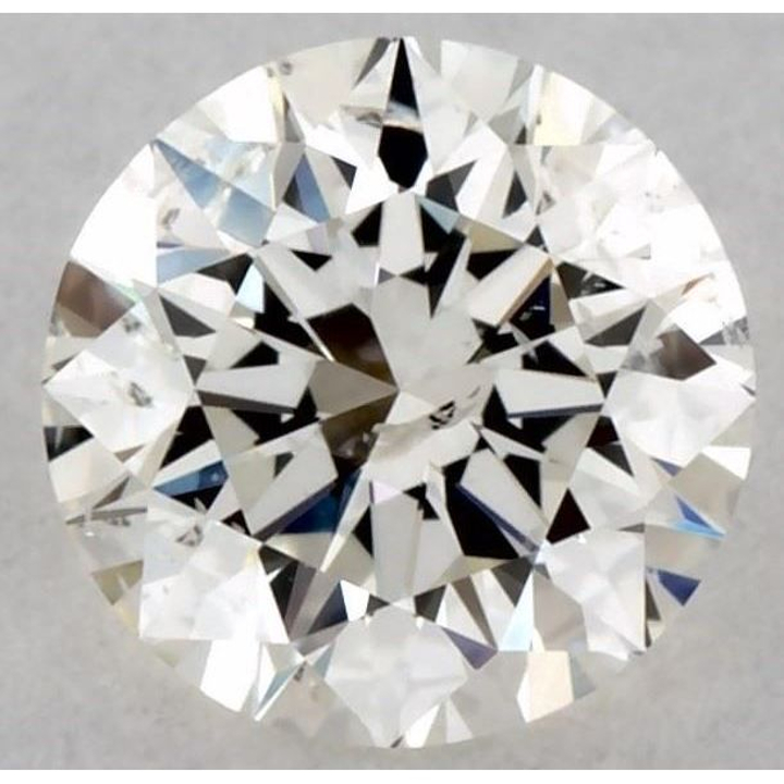 0.35 Carat Round Loose Diamond, K, SI2, Ideal, GIA Certified
