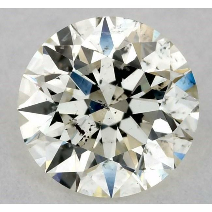 0.70 Carat Round Loose Diamond, L, SI2, Super Ideal, GIA Certified