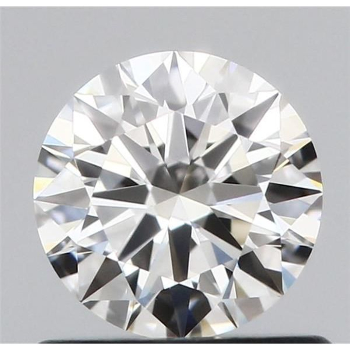 0.61 Carat Round Loose Diamond, H, VS1, Super Ideal, GIA Certified