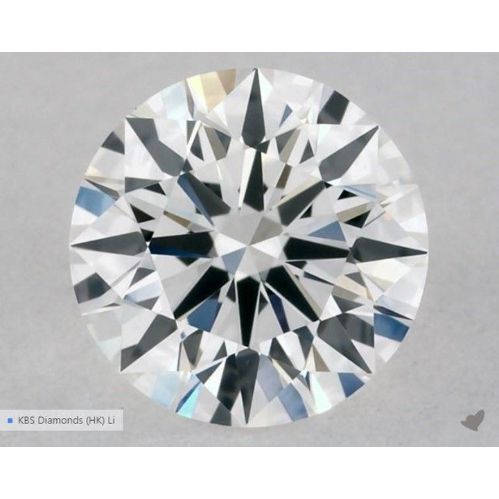 0.32 Carat Round Loose Diamond, F, VVS2, Super Ideal, GIA Certified