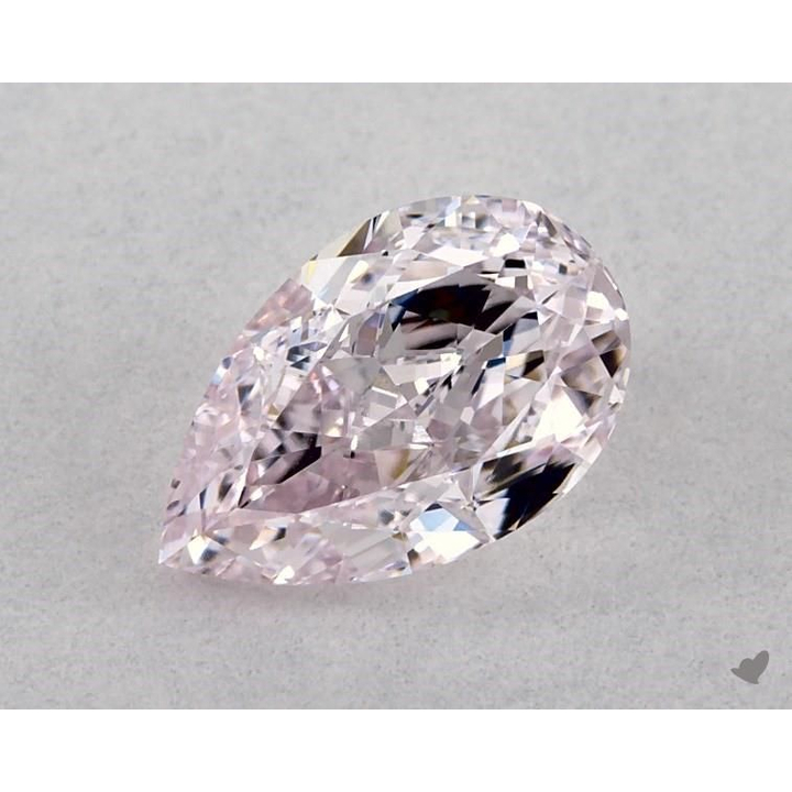 0.50 Carat Pear Loose Diamond, Light Pink, IF, Ideal, GIA Certified
